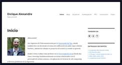 Desktop Screenshot of enriquealexandre.es