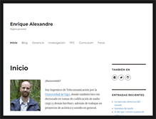 Tablet Screenshot of enriquealexandre.es